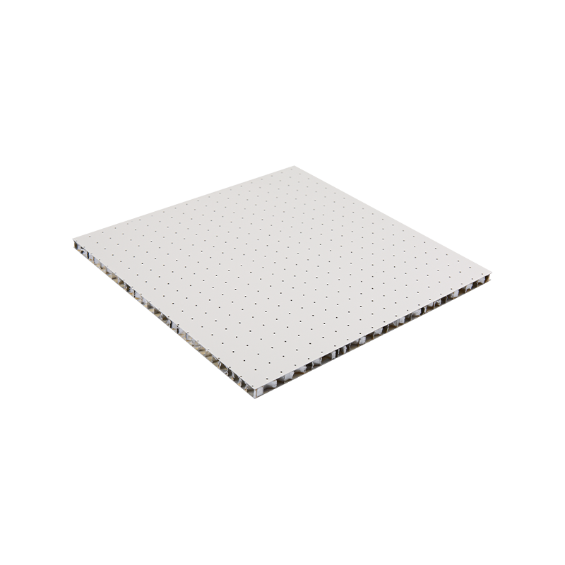 吸音性、通気性、安定した構造の穴あきハニカムパネル